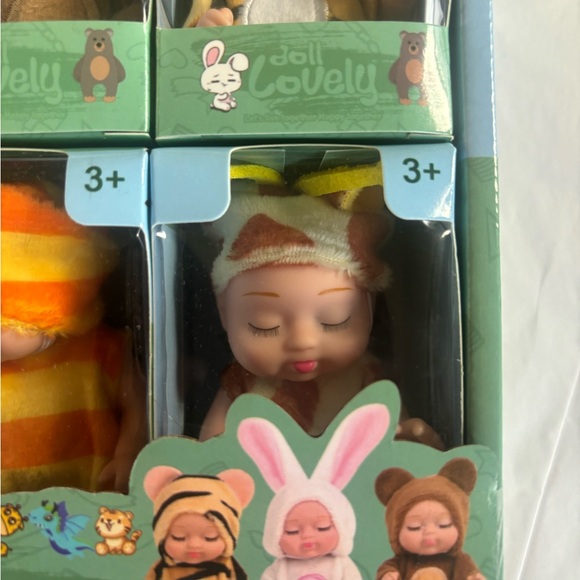 Set of 6 Mini Dolls Lovely Animal Costume Set NEW - Picture 6 of 7